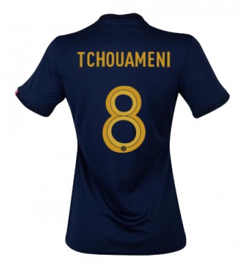 Frankrike Aurelien Tchouameni #8 Hjemmedrakt Kvinner VM 2022 Kortermet